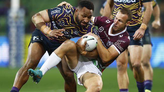 Manly skipper Daly Cherry-Evans has been ruled out of the clash against the Wests Tigers. Picture: Daniel Pockett/Getty Images