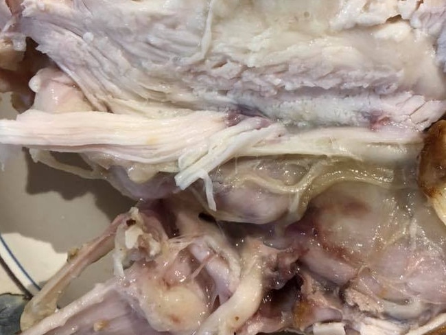 A cooked chicken from Costco Epping.