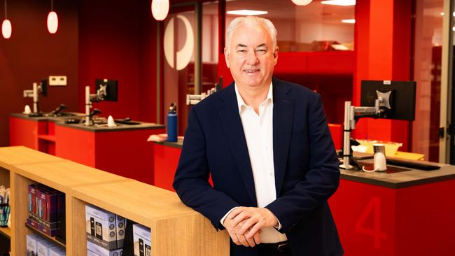 **EXCLUSIVE TO NETWORK** NO NEWS.COM.AU**, Australia Post CEO Paul Graham inside its newly refurbished and designed community hub at the post office in Orange, NSW. Picture: Supplied ,