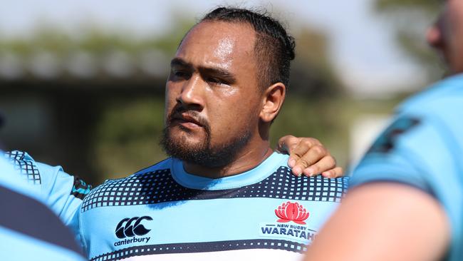 Andrew Tuala comes onto the Waratahs bench in place of the suspended Latu. Picture: Mosman Daily