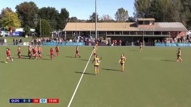 REPLAY: National U15's Girls Hockey Championships - QLD Gold vs SA