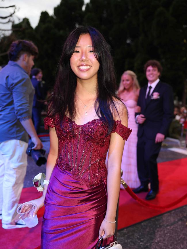 Alana Yin at the Emmanuel College class of 2025 formal at HOTA for Gold Coast at Large. Picture, Portia Large.