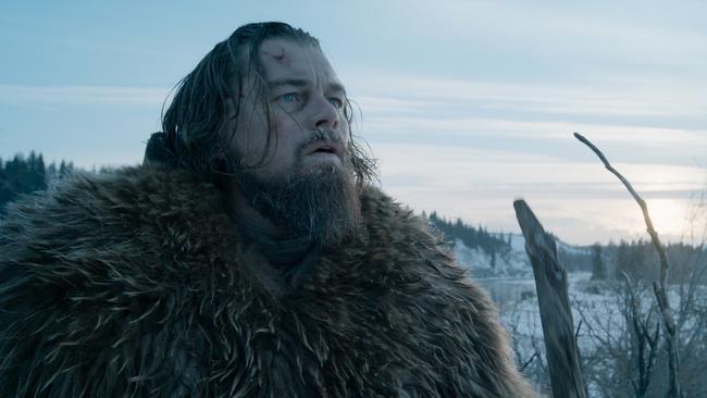 This photo provided by courtesy of Twentieth Century Fox shows, Leonardo DiCaprio as Hugh Glass, in a scene from the film, 