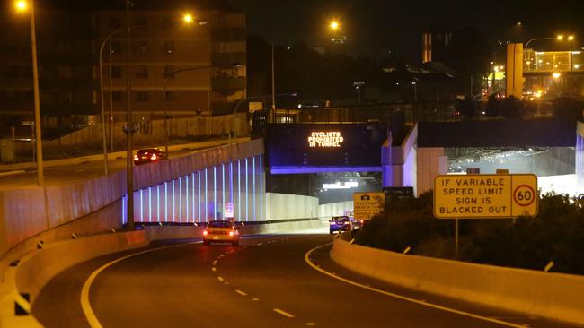 The complex is located metres from the recently completed M4 WestConnex tunnels. Picture: Bill Hearne