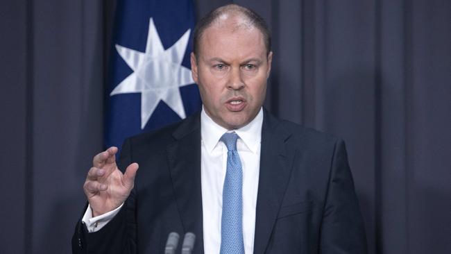 Josh Frydenberg warned states against closing borders, saying it would slow the economic recovery. Picture: Gary Ramage