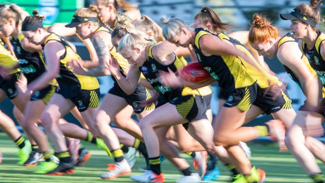 AFLW has expanded to include four new teams. Picture: Jay Town
