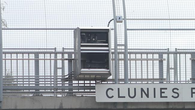 A camera capturing illegal mobile phone use during a trial on the M4.