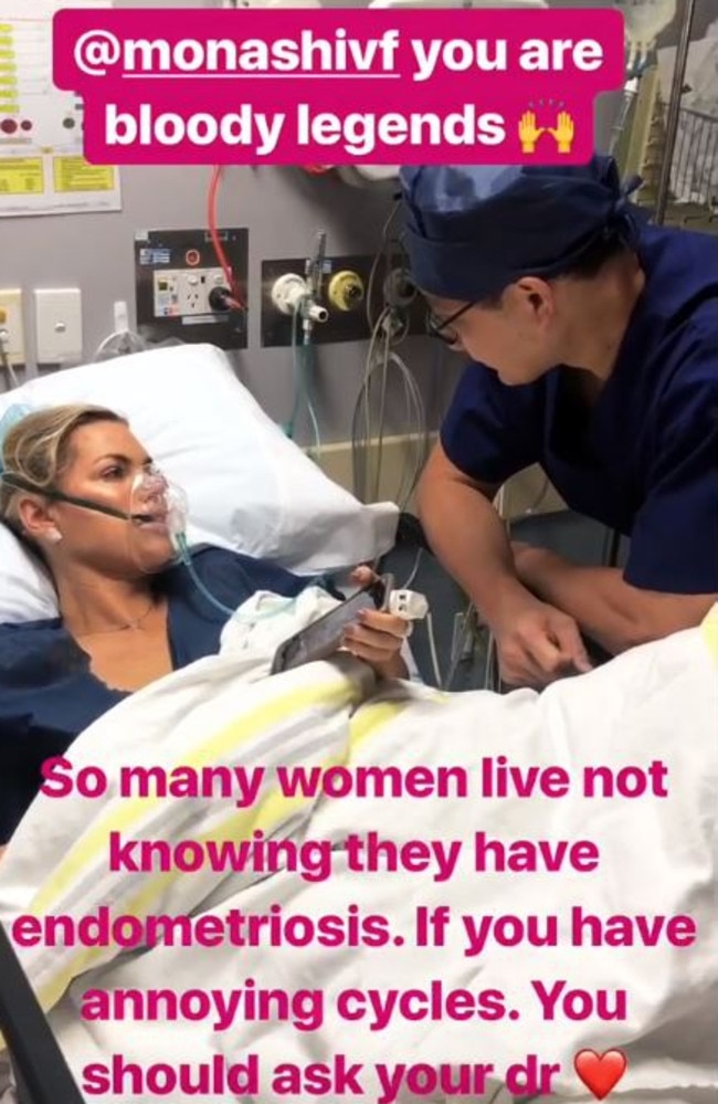 Sophie Monk revealed she had endometriosis last month.