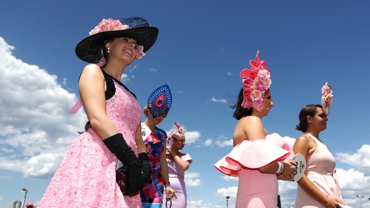 Fashions on the Field during Melbourne Cup Day at The Gold Coast Turf Club. Photograph: Jason O’Brien.