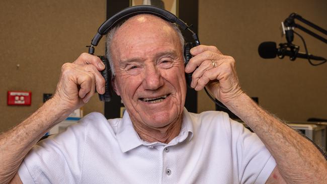 Jack Saunders, 91 yo.Golden Days radio station in Glen Huntly VIC full of retired Victorians, many who were high flyers, now spending twilight their days doing a radio show called the Golden Days that is attracting global audience who love music from the 50s, 60s and 70s. Picture: Jason Edwards