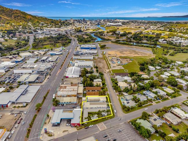 Aerial view of the Port of Call in Hermit Park. Picture: RWC