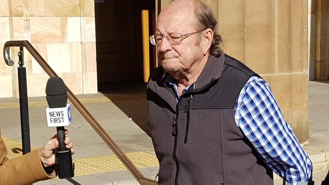 Mark Norman Hueppauff outside the Adelaide Magistrates Court. Picture: Sean Fewster.