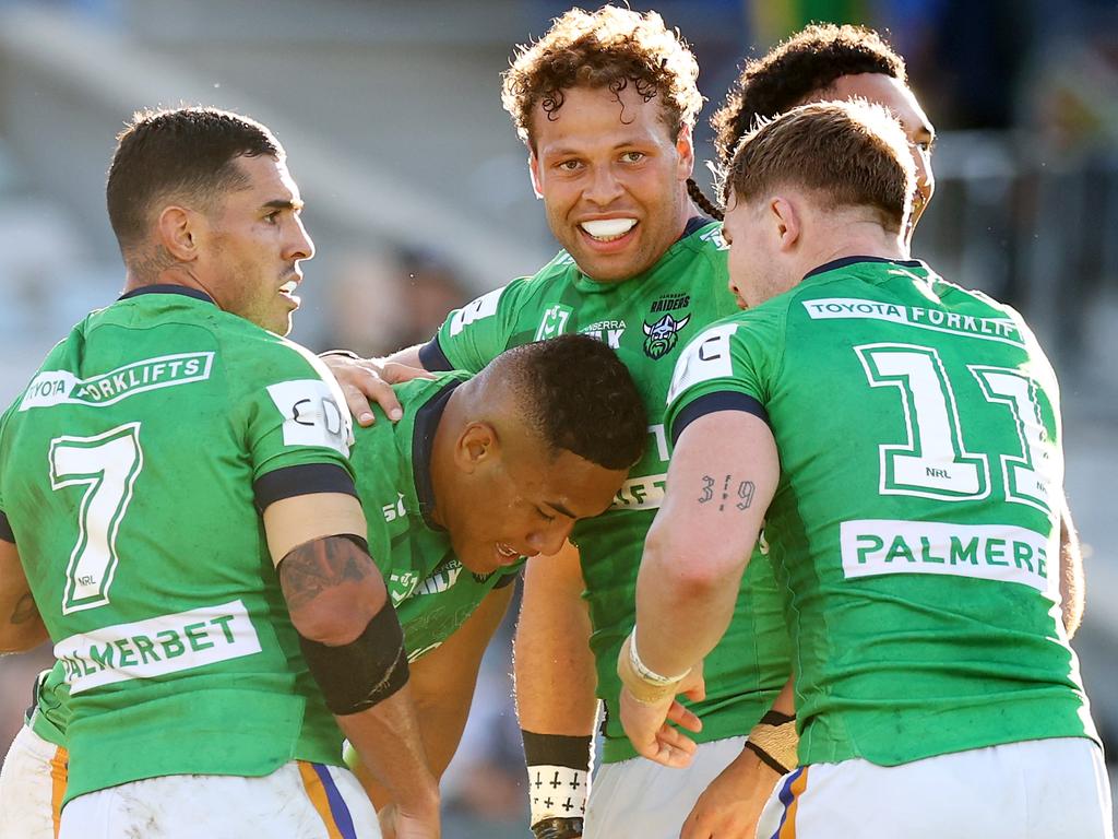 The Raiders’ slim finals hopes remain. Picture: Mark Nolan/Getty Images