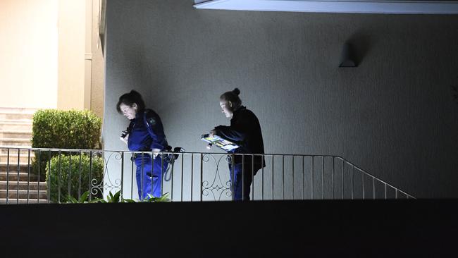 Mr Ball was taken to hospital following the stabbing. Picture: Gordon McComiskie
