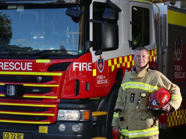 Bankstown Station commander David Cross: It’s a great feeling to be recognised for my job and achievements throughout my career with FRNSW. Picture: Robert Pozo