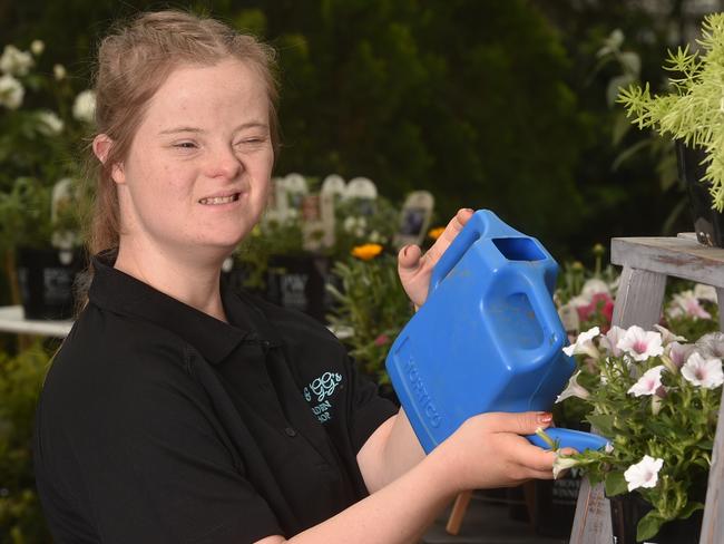 Carly Batten at her Carly & gg's Garden shop in Jensen. Picture: Evan Morgan