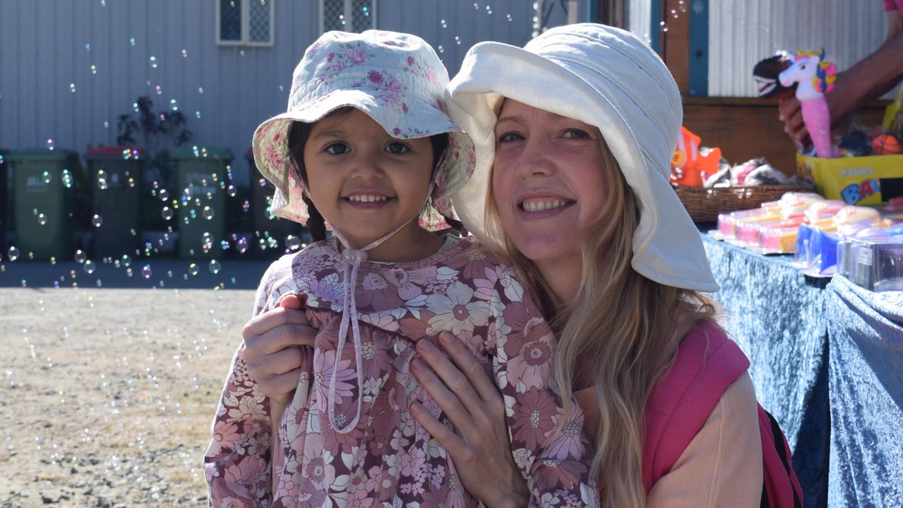 Jasmin and Adhira Squire at the Yeppoon Show on Sunday. Picture: Aden Stokes
