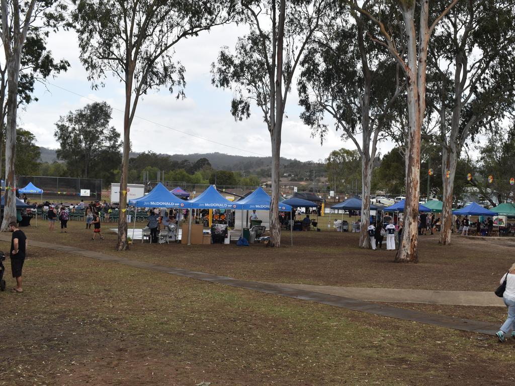 The school grounds were filled with all manner of sights, stalls, and attractions