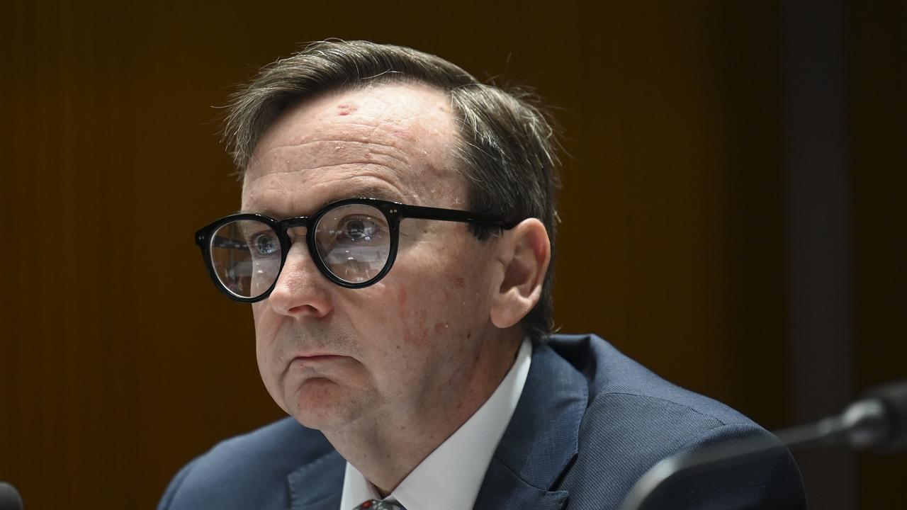 Acting Chief Executive Officer, Chris Birrer, was grilled about the ‘back door’ during estimates. Picture: NCA NewsWire / Martin Ollman