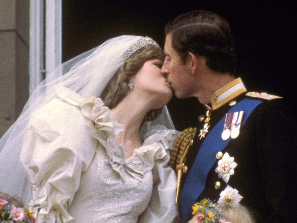 Charles and Di give the crowd what they were waiting for with a kiss on the balcony at Buckingham Palace after there July 1981 wedding. In a 1995 interview Diana reflected on her expectations of married life: “I think like any marriage, specially when you’ve had divorced parents like myself, you’d want to try even harder to make it work and you don’t want to fall back into a pattern that you’ve seen happen in your own family,” she said. “I desperately wanted it to work, I desperately loved my husband and I wanted to share everything together, and I thought that we were a very good team.” Picture: AP