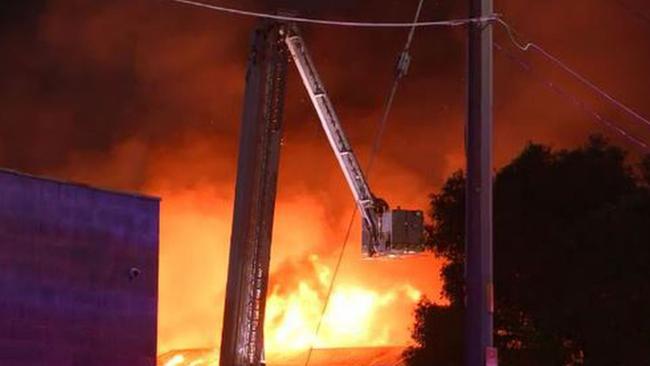 Two people were killed in “suspicious” Sunshine factory fire. Picture: 9News