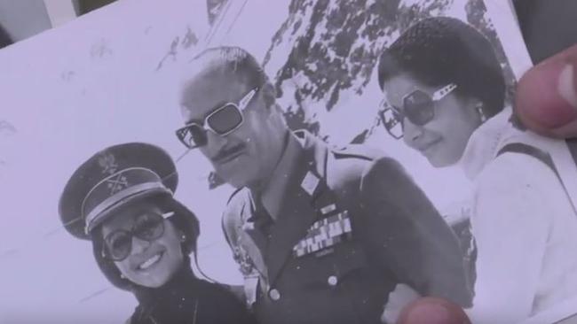 Adriana Rivas with Pinochet in a screenshot from the documentary Adriana’s Pact.