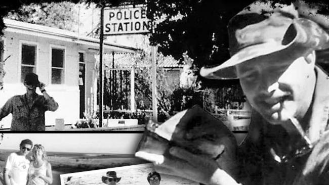 Abbott was dubbed the “Postcard Bandit” by detectives – who’d found pictures of the fugitive when raiding a house he’d previously stayed at – who invented a story that he’d sent postcards to police while on the run.