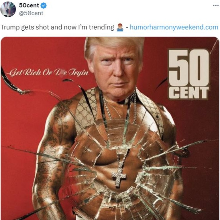 50 Cent’s savage response to Trump’s shooting | news.com.au — Australia ...