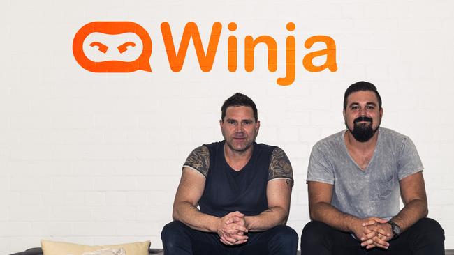 Winja co-founders Cos Luccitti and Chris Rozic are giving you a place to complain. Picture: Daniele Milazzo