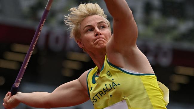 Australia's Kathryn Mitchell is one of the countries best javelin competitors. Photo by Ben STANSALL / AFP