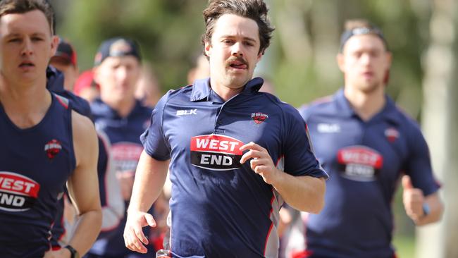 Travis Head in the 2km time trial for the Redbacks. Picture: TAIT SCHMAAL