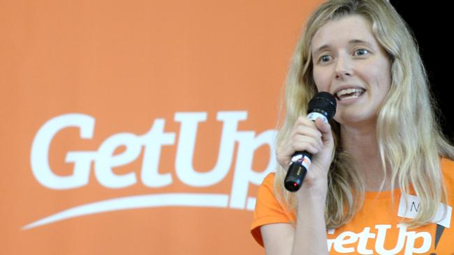 Natalie O'Brien from GetUp at the GetUp Election Launch at Marrackville Town Hall. Picture: Jeremy Piper