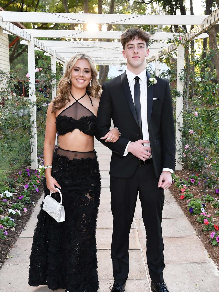 Olivia Collins and Ewan Statham at Glennie School Formal. Picture: Patrick Woods.