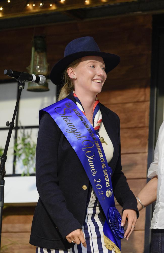 The 2025 Darling Downs Showgirl Taleyha Evans of Stanthorpe at the announcement at the People First Bank Toowoomba Royal Show, Saturday, March 29, 2025. Picture: Kevin Farmer
