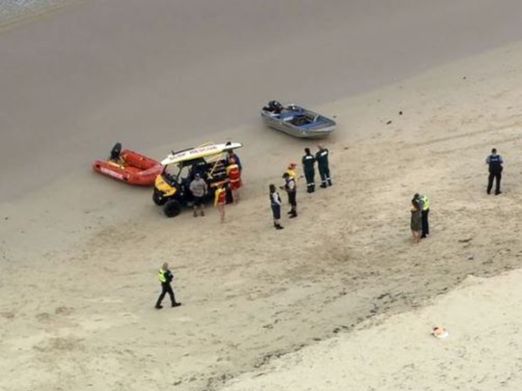 A swimmer is believed to have been attacked by a shark at Port Beach, in Fremantle. Credit: 9 News