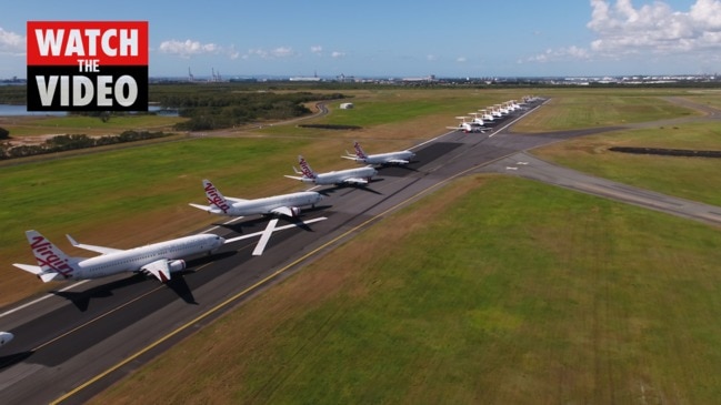 Flyover of Brisbane Airport's new runway