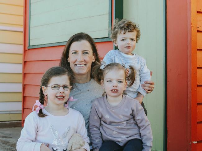 Jacqui Cooper persevered after failed IVF attempts, and now has three children (including twins).