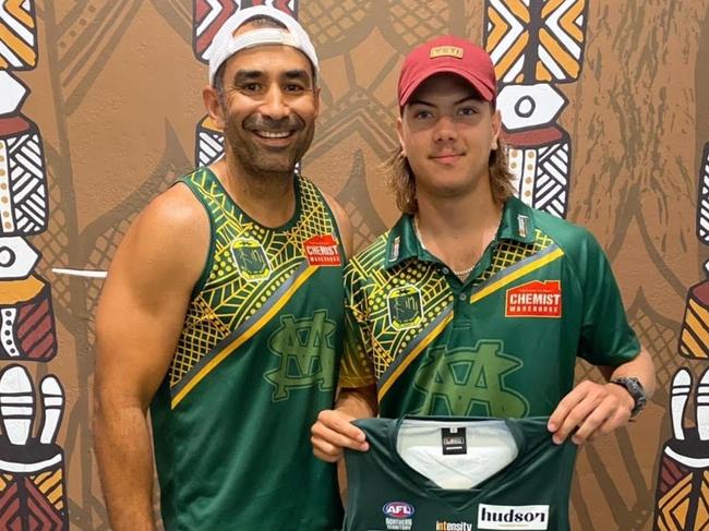 Isaiah Baldock was named the Round 1 Rising Star nominee following his side’s win over Nightcliff. Picture: Rachel Baldock