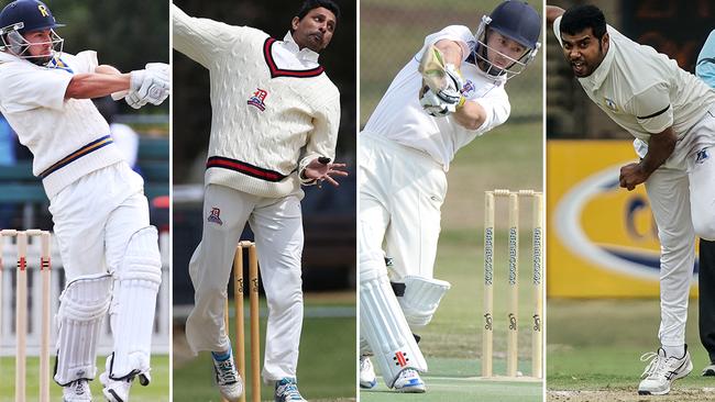 (L-R) Tom Stray, Suraj Randiv, Scott Phillips and Nishan Weerakkody will be playing local cricket next season.