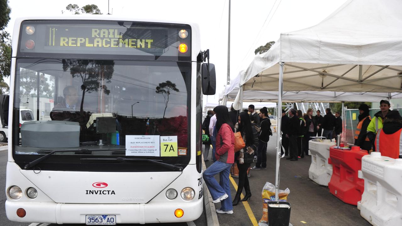 Buses replacing trains on seven lines as Metro Tunnel works ramp up ...