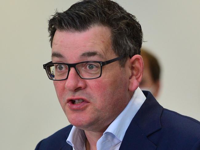 MELBOURNE, AUSTRALIA - NewsWire Photos SEPTEMBER 18TH, 2021: The Premier, Daniel Andrews, makes a major announcement at the Royal Victorian Eye and Ear Hospital, East Melbourne.Picture : NCA NewsWire / Nicki Connolly