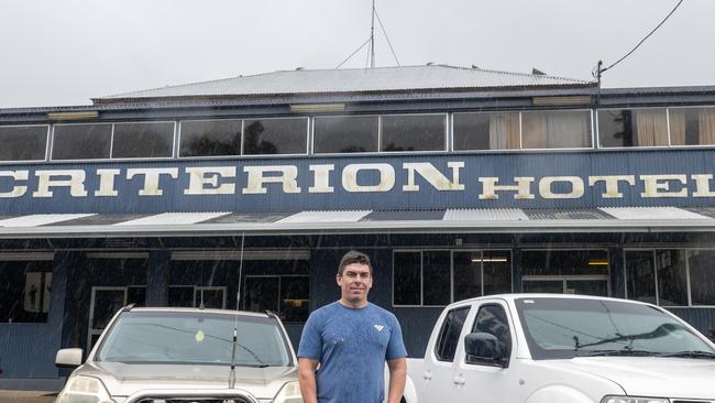 Adam Carter, owner of the Criterion Hotel, Finch Hatton. Picture: Michaela Harlow