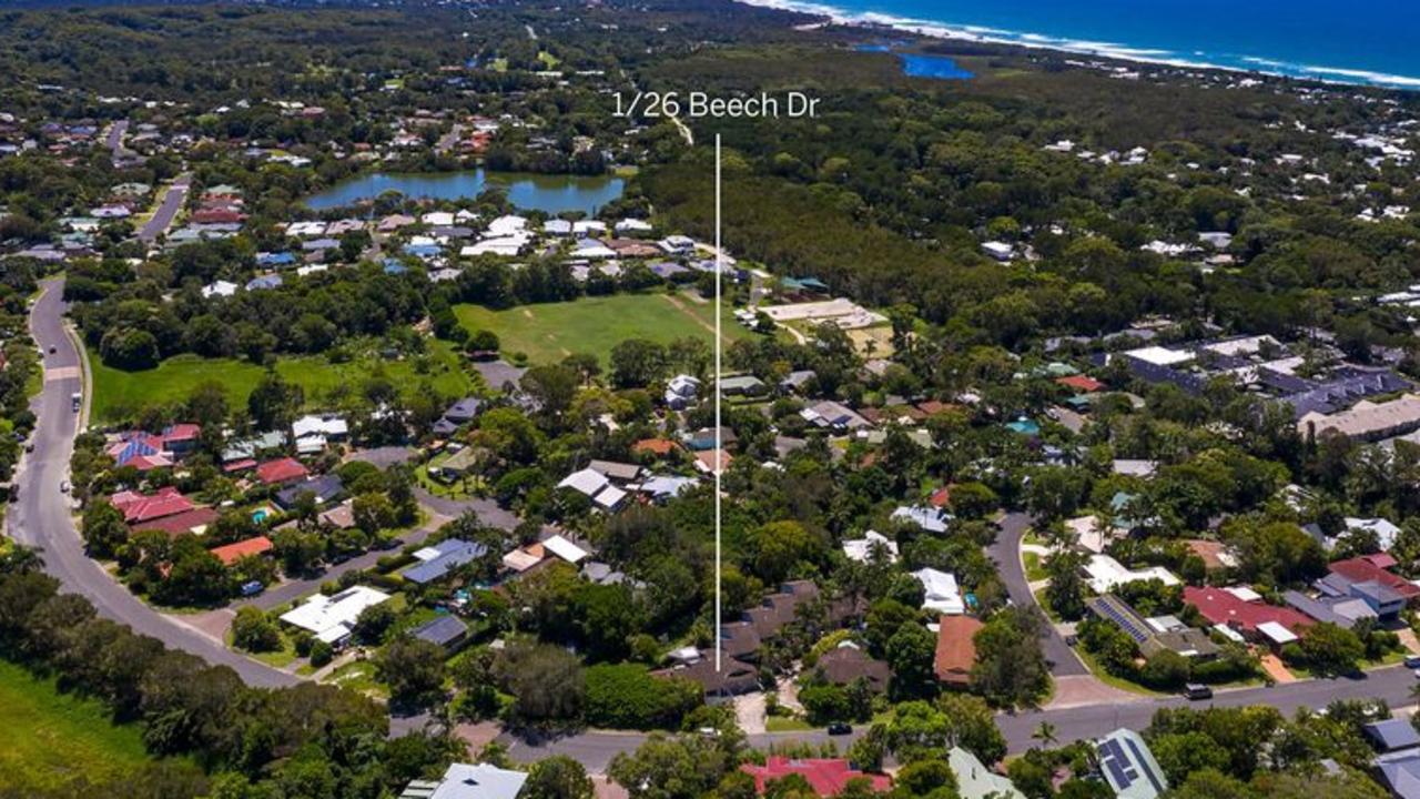 1/26 Beech Drive, Suffolk Park, marketed by McGrath Byron Bay, is going to auction on Saturday, March 20, 2021.