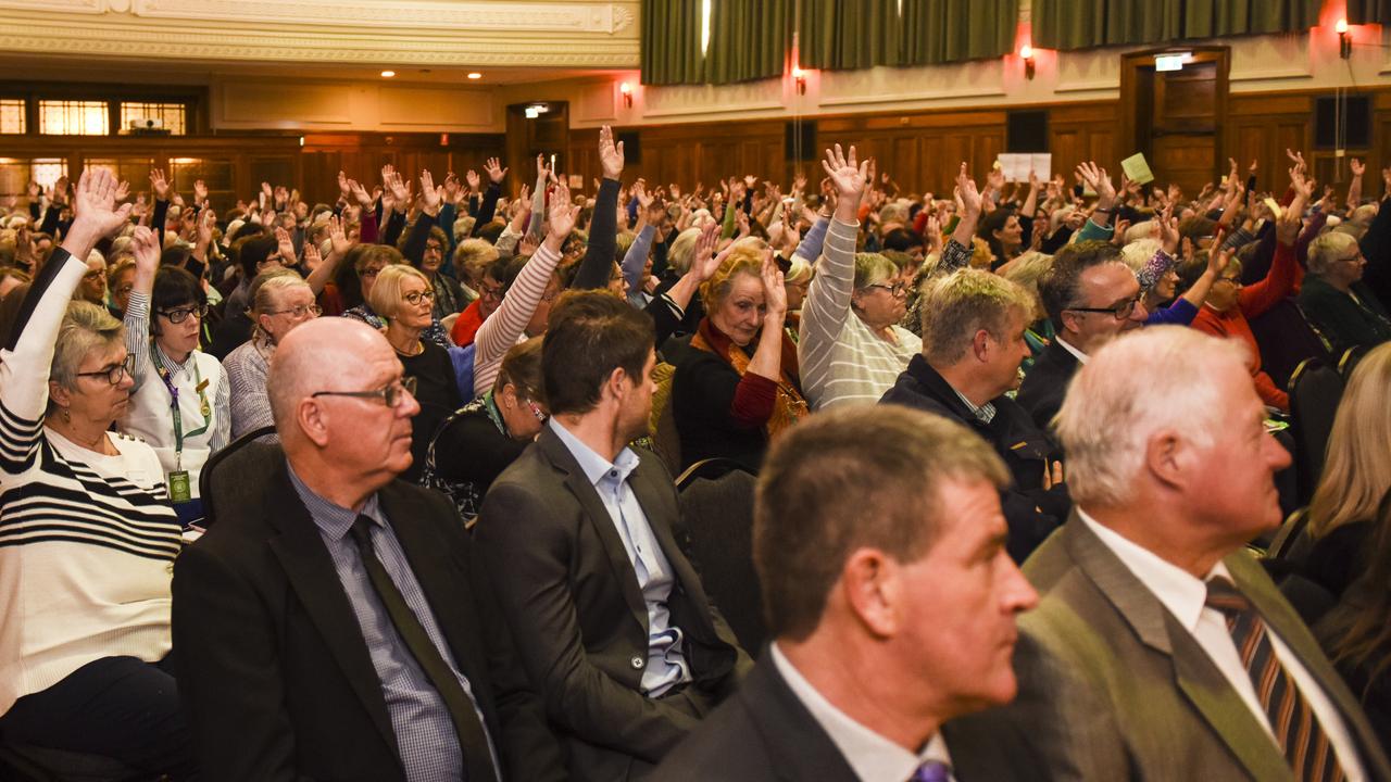 The CWA annual general meeting in 2019 was held at the Williamstown Town Hall. Picture: Dannika Bonser