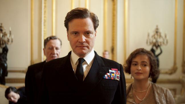 Colin Firth and Helena Bonham Carter in a scene from 2011 film The King's Speech.