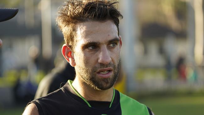Southern league Division 2: Doveton v Skye. Doveton player/coah Michael Cardamone. Picture: Valeriu Campan