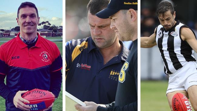 St Albans’ Sam Butler, Sunshine’s Adam Contessa and Parkside’s Chris Muratore will be coaching in the WRFL in 2021.