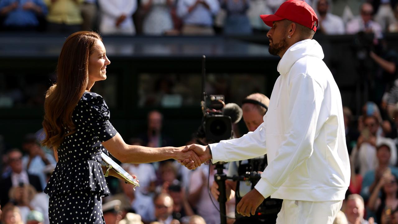 Kyrgios was his own man until the very end. (Photo by Clive Brunskill/Getty Images)