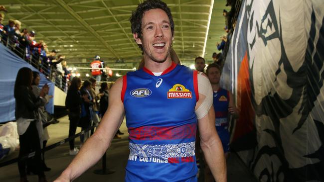 Bob Murphy will not play for the Western Bulldogs this week. Picture: Michael Klein