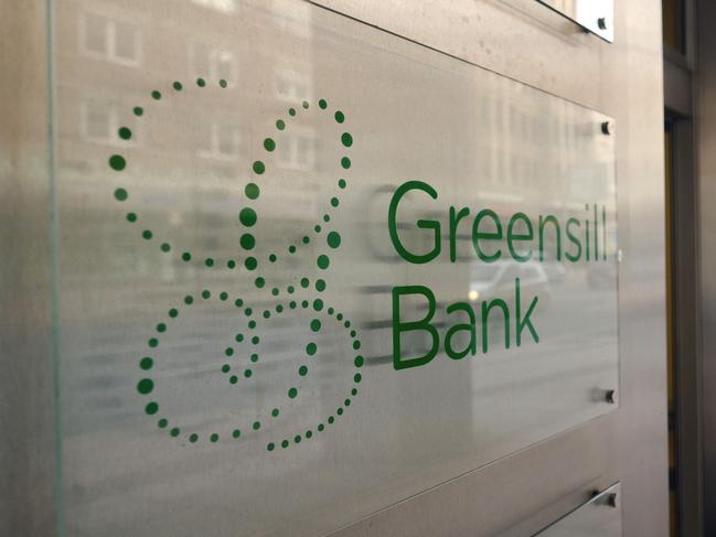 A logo outside the Greensill Bank AG offices in Bremen, Germany, on Wednesday, March 3, 2021. A probe by Germany’s financial regulator found irregularities with how Greensill Bank AG booked assets related to companies controlled by or close to U.K. entrepreneur Sanjeev Gupta. Photographer: Markus Hibbeler/Bloomberg